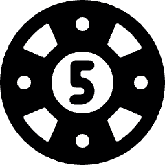 Casino Chip 5 Icon from Ultimate Bold Set