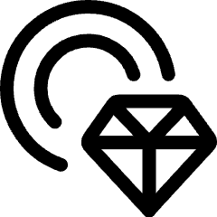 Casino Chip Diamond Icon from Ultimate Regular Set
