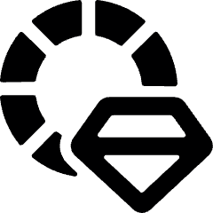 Casino Chip Diamond Icon from Ultimate Bold Set