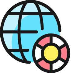 Casino Global Chip Icon from Ultimate Colors Set