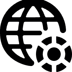 Casino Global Chip Icon from Ultimate Bold Set
