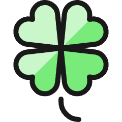 Casino Lucky Clover Icon from Ultimate Colors Set