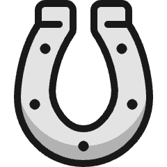 Casino Lucky Horseshoe Icon from Ultimate Colors Set