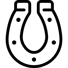 Casino Lucky Horseshoe Icon from Ultimate Light Set