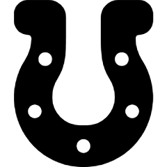 Casino Lucky Horseshoe Icon from Ultimate Bold Set