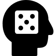 Casino Player Dice Icon from Ultimate Bold Set