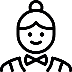 Casino Player Woman Icon from Ultimate Light Set