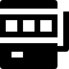 Casino Slot Machine Icon from Nova Solid Set