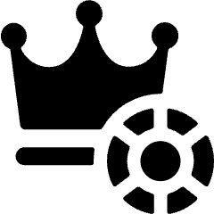Casino Winner Chip Icon from Ultimate Bold Set