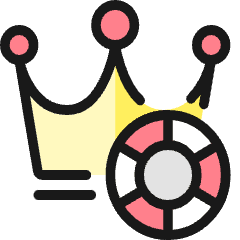 Casino Winner Chip Icon from Ultimate Colors Set