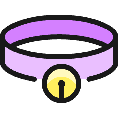 Cat Bell Collar Icon from Ultimate Colors Set