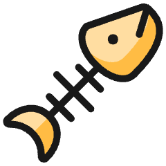 Cat Fish Toy Icon from Ultimate Colors Set