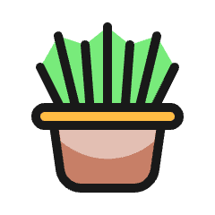 Cat Grass 1 Icon from Ultimate Colors Set