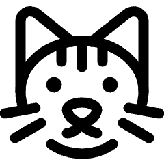 Cat Head Icon from Ultimate Regular Set