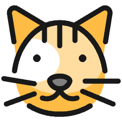 Cat Head Icon from Ultimate Colors Set