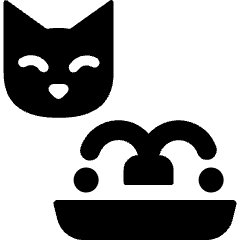 Cat Water Icon from Ultimate Bold Set