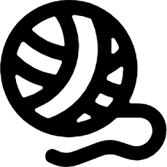 Cat Yarn Icon from Ultimate Bold Set