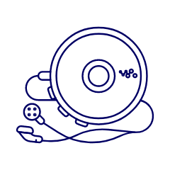 Cd Players 1 Illustration from UX Line Set