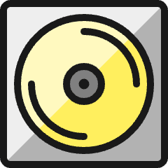 Cd Box Icon from Ultimate Colors Set