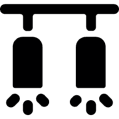 Ceiling Lamp Double Icon from Ultimate Bold Set