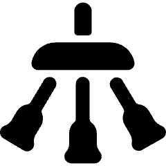 Ceiling Lamp Three Icon from Ultimate Bold Set