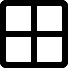 Cell Border Full Icon from Ultimate Bold Set