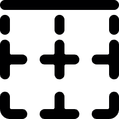 Cell Border Top Icon from Ultimate Bold Set