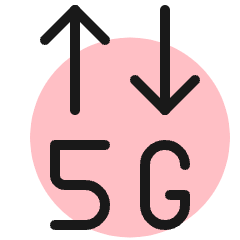 Cellular Network 5g Icon from Ultimate Colors Set