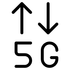 Cellular Network 5g Icon from Ultimate Light Set