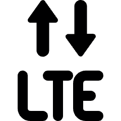 Cellular Network Lte Icon from Ultimate Bold Set