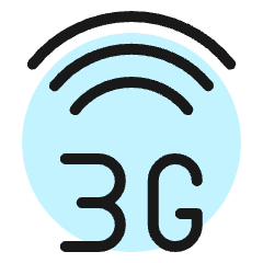 Cellular Network Wifi 3g Icon from Ultimate Colors Set