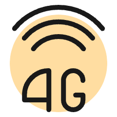 Cellular Network Wifi 4g Icon from Ultimate Colors Set