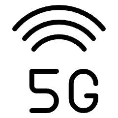 Cellular Network Wifi 5g Icon from Ultimate Light Set