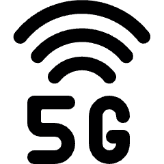 Cellular Network Wifi 5 G Icon from Ultimate Bold Set