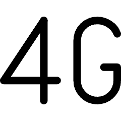 Network Carrier 4g Icon from Ultimate Regular Set