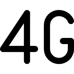 Network Carrier 4g Icon from Ultimate Bold Set