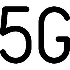 Network Carrier 5g Icon from Ultimate Bold Set