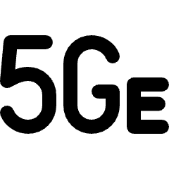 Network Carrier 5ge Icon from Ultimate Bold Set