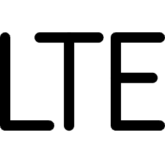 Network Carrier Lte Icon from Ultimate Regular Set