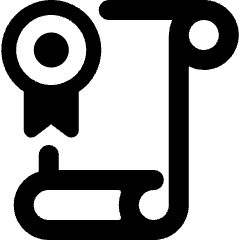 Certified Certificate Icon from Ultimate Bold Set