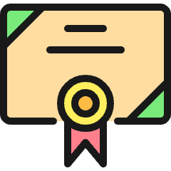 Certified Diploma 2 Icon from Ultimate Colors Set