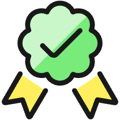 Certified Ribbon 1 Icon from Ultimate Colors Set