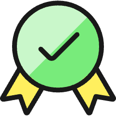 Certified Ribbon Icon from Ultimate Colors Set