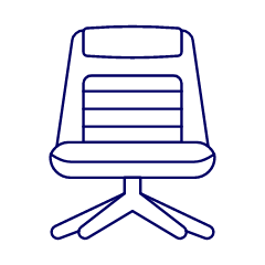 Brown Chair Sofa 2 Illustration from UX Line Set