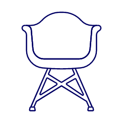 Green Modern Chair Illustration from UX Line Set
