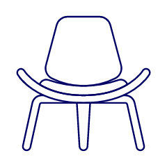 Red Chair Sofa 1 Illustration from UX Line Set