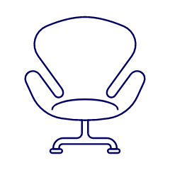 Red Chair Sofa 2 Illustration from UX Line Set