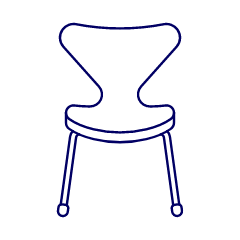 White Chair Sofa Illustration from UX Line Set