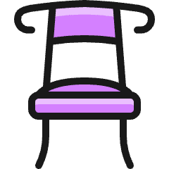 Chair 2 Icon from Ultimate Colors Set