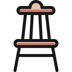 Chair 3 Icon from Ultimate Colors Set